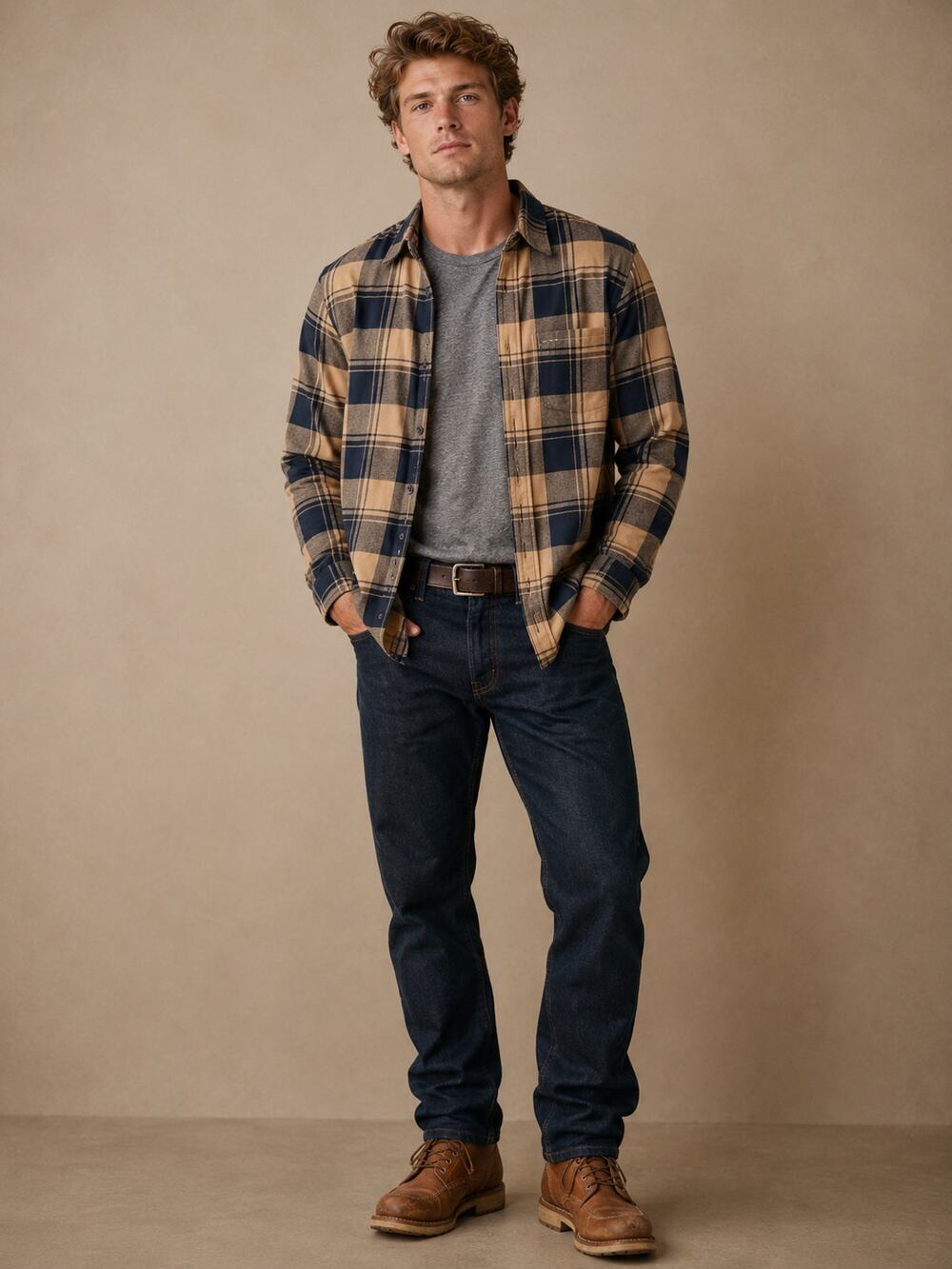 J.Crew Re-Imagined Plaid Flannel Button Front Shirt XL Western Americana